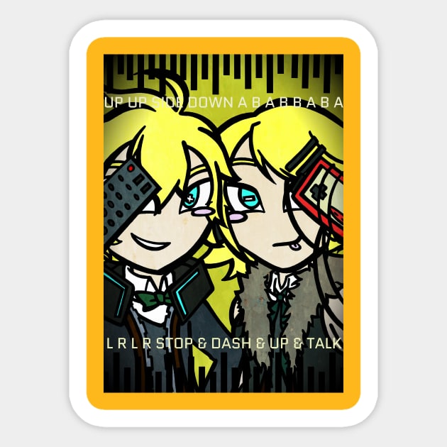 Rin + Len | Remote Controller Sticker by ScribbleSketchScoo